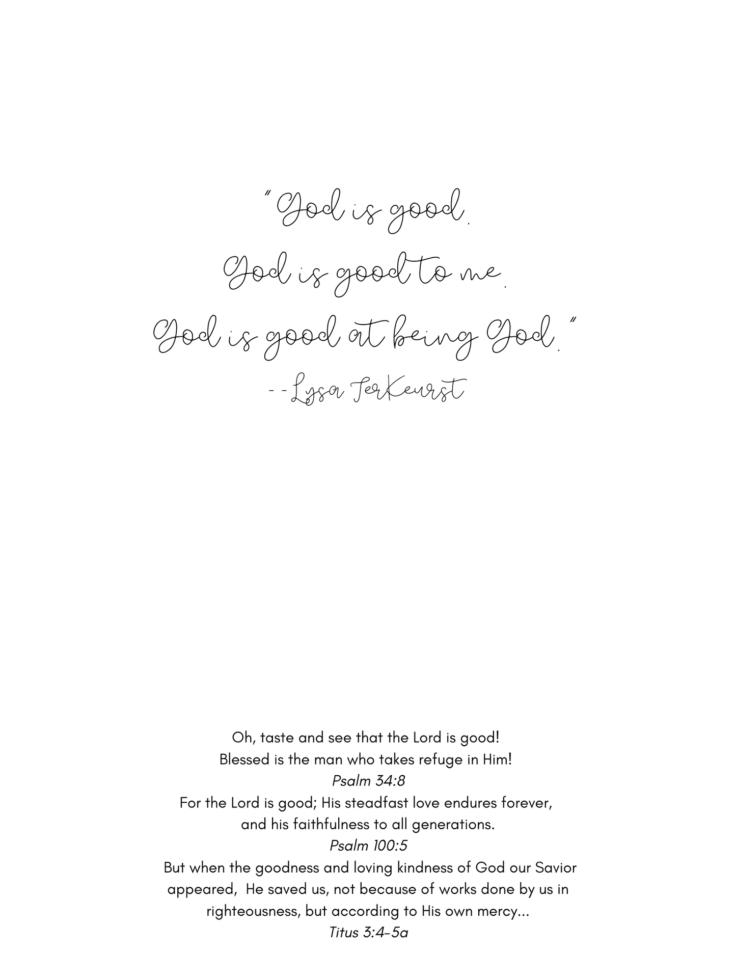"God is" Series